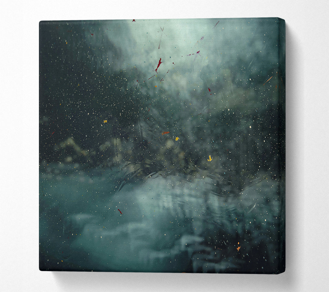  A Canvas Print of Teal Dust Storm Canvas Art