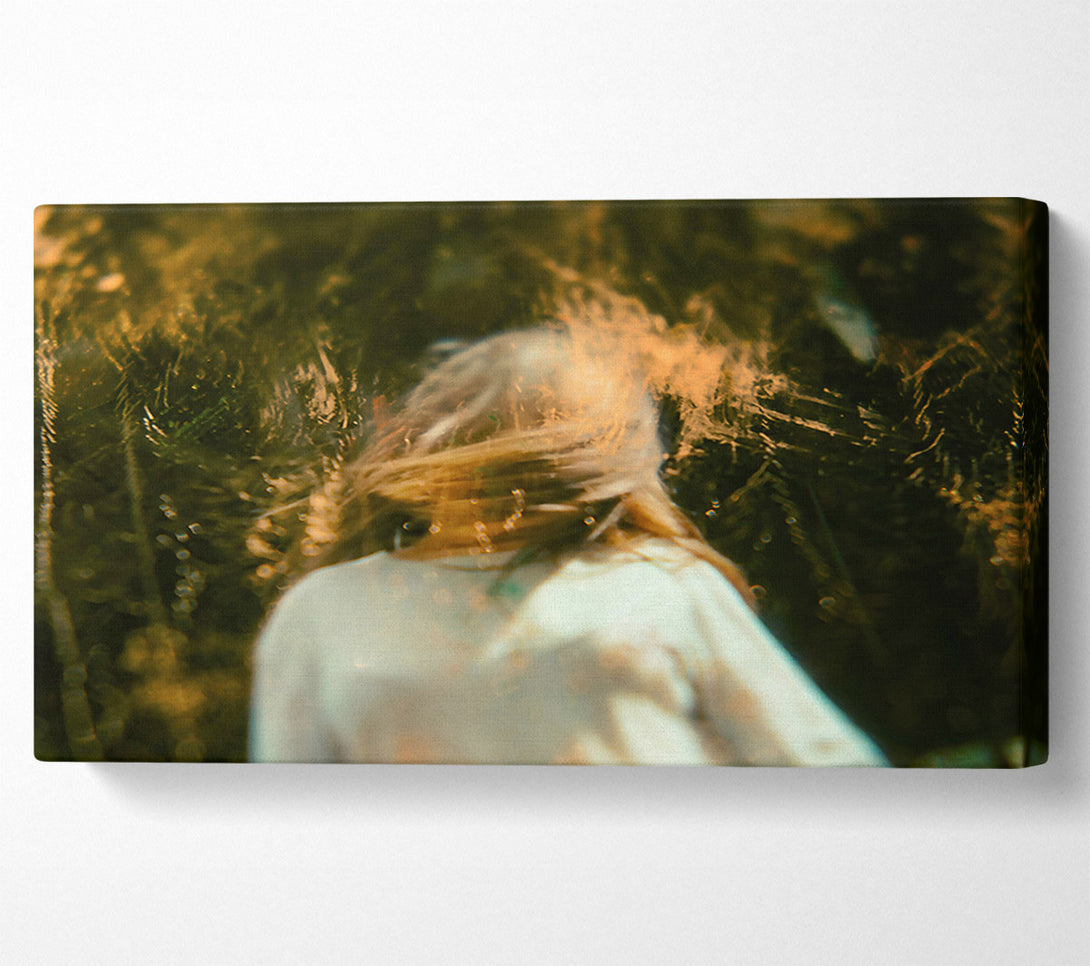  A Canvas Print of Golden Underwater Dreams Canvas Print