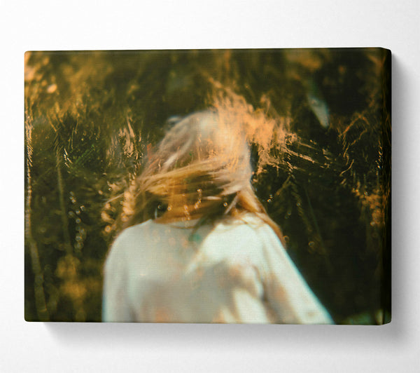  A Canvas Print of Golden Underwater Dreams Canvas Print