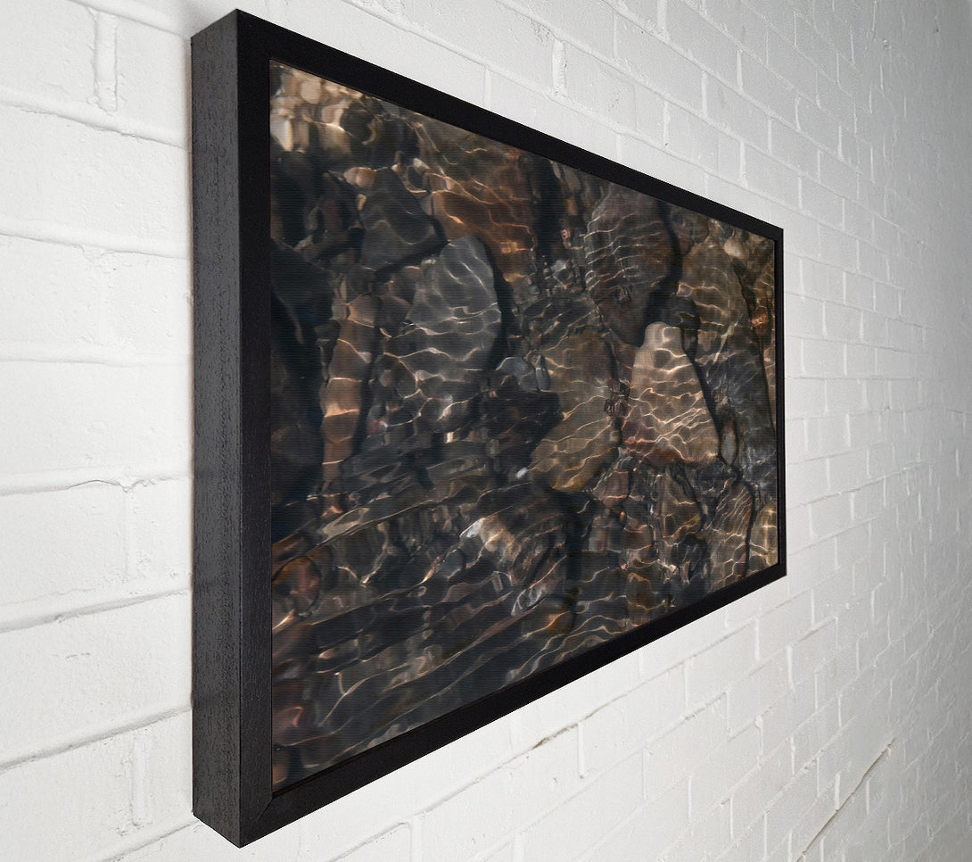  A Canvas Print of Submerged Bronze Reflections Canvas Print