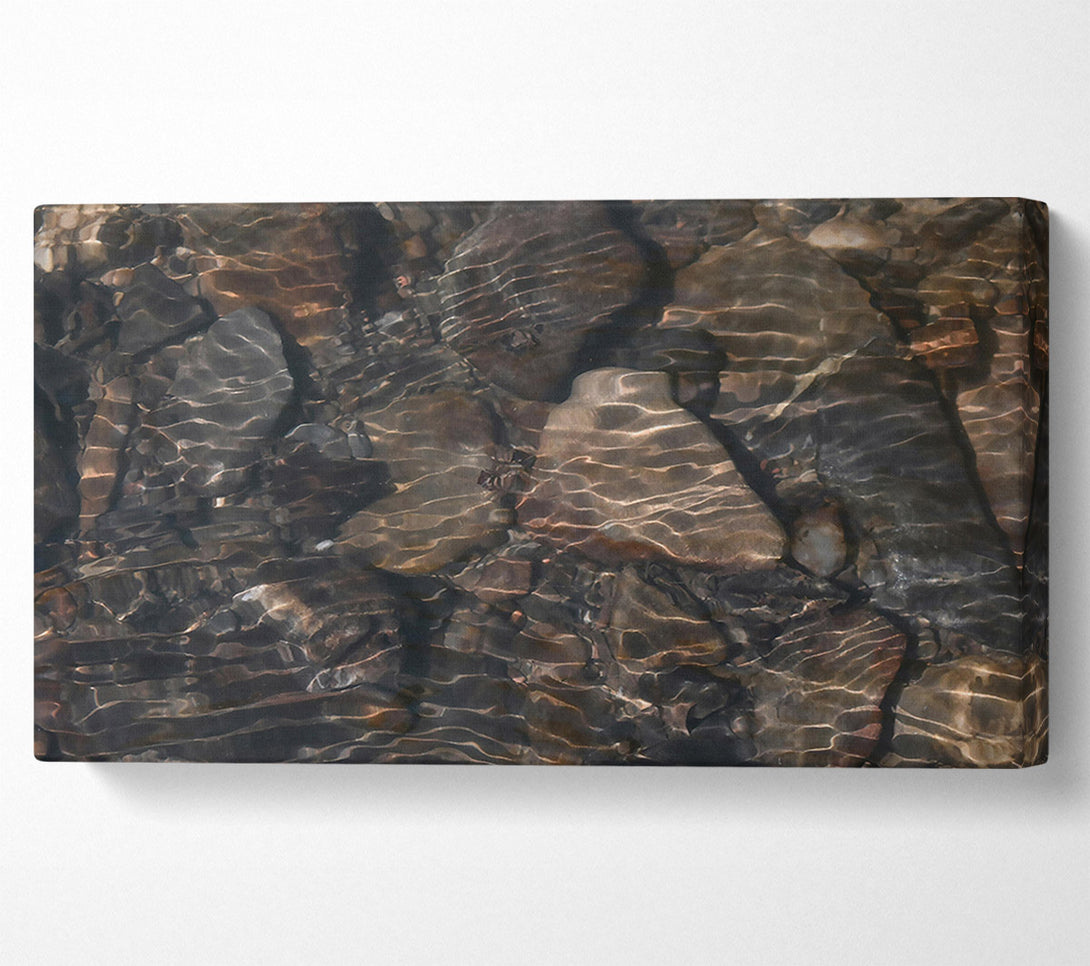  A Canvas Print of Submerged Bronze Reflections Canvas Print