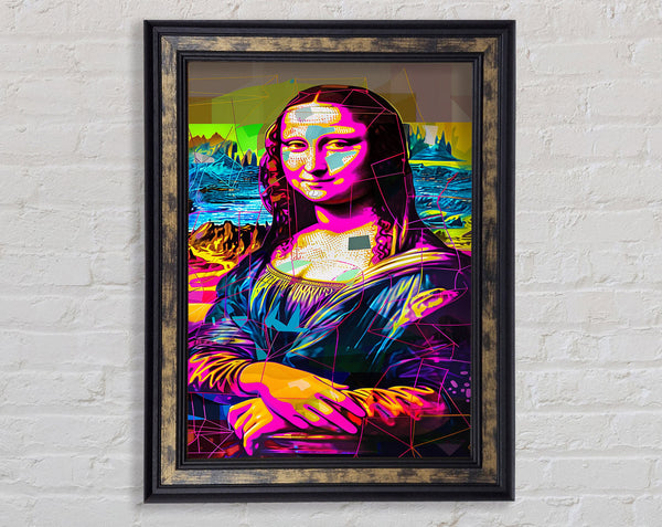 Digital Mona Lisa Framed Print