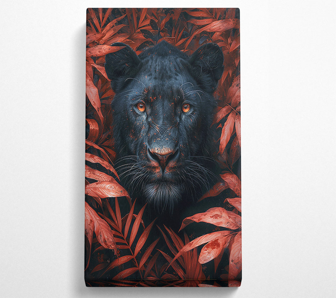  A Canvas Print of Crimson Shadow Gaze Canvas Art