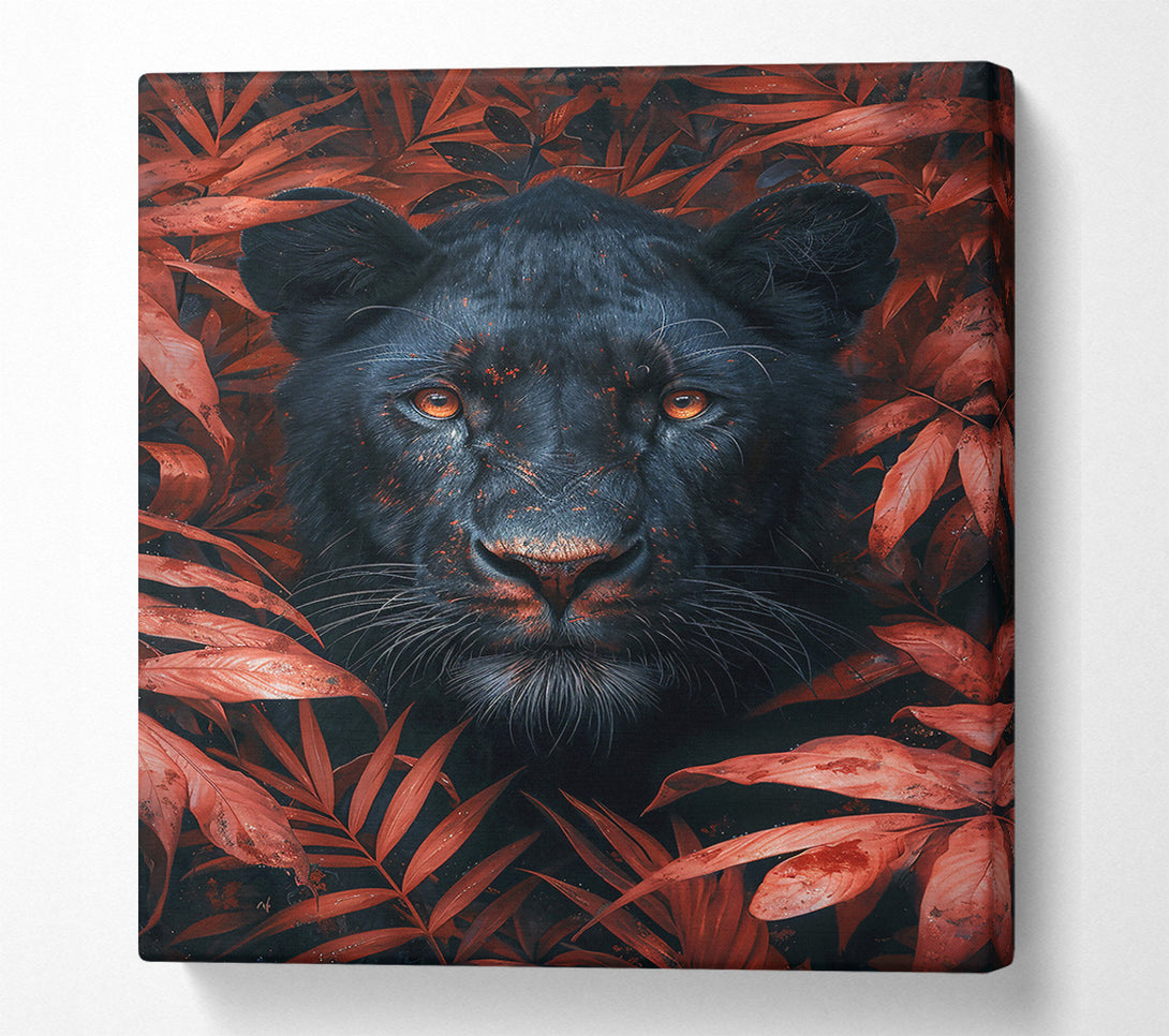  A Canvas Print of Crimson Shadow Gaze Canvas Art