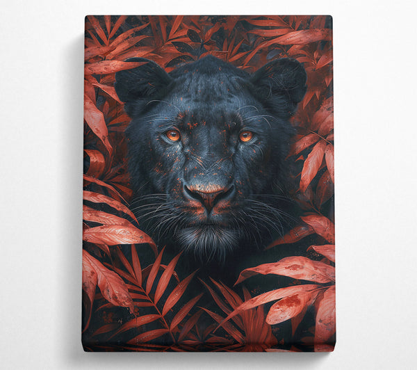  A Canvas Print of Crimson Shadow Gaze Canvas Art