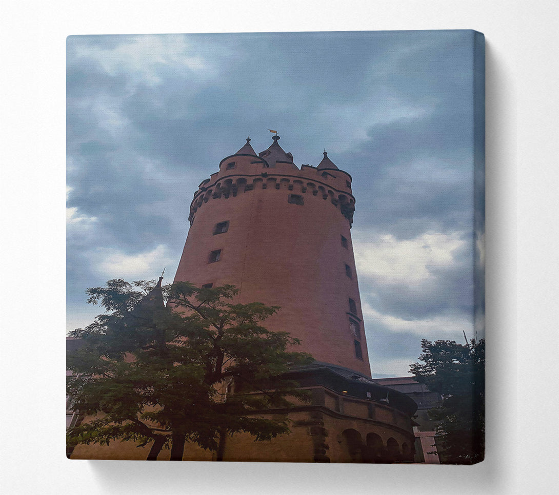  A Canvas Print of The Clay Tower'S Shadow Canvas Print