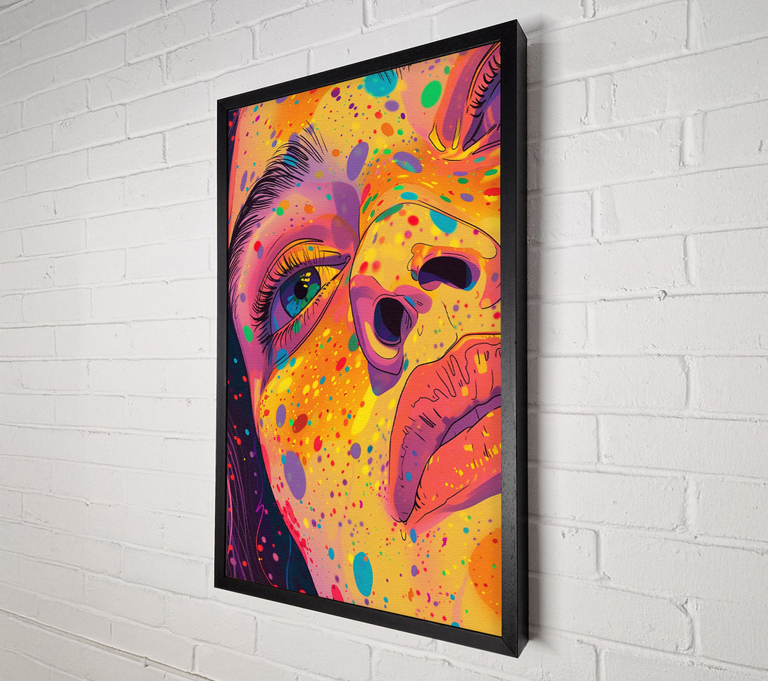  A Canvas Print of Digital Woman Splash Canvas Wall Art