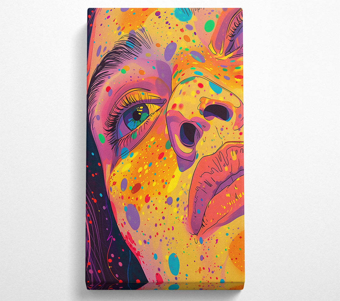  A Canvas Print of Digital Woman Splash Canvas Wall Art