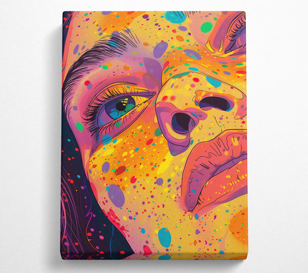  A Canvas Print of Digital Woman Splash Canvas Wall Art