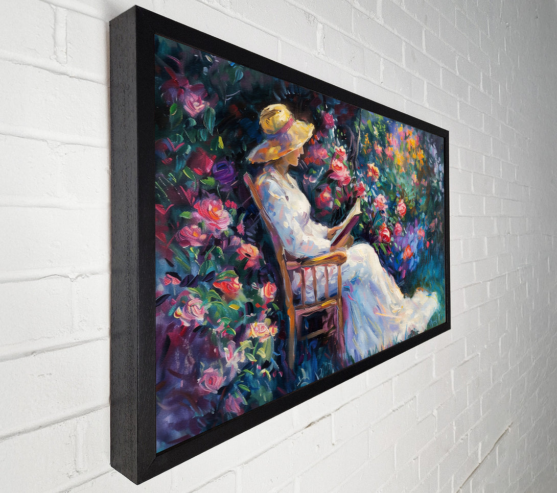  A Canvas Print of White Dress In Bloom Canvas Art
