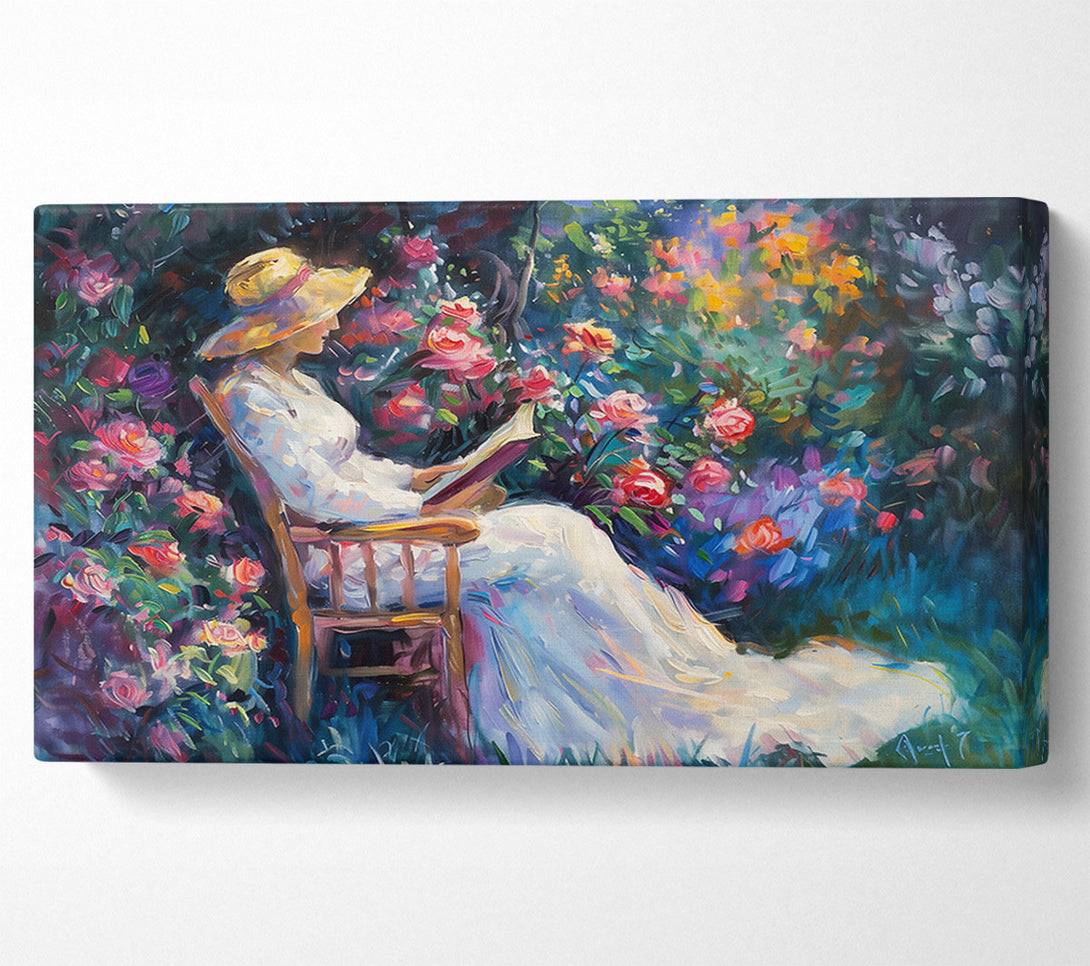  A Canvas Print of White Dress In Bloom Canvas Art