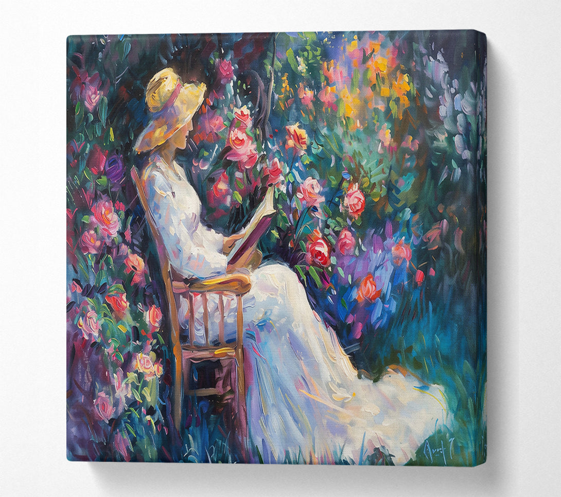  A Canvas Print of White Dress In Bloom Canvas Art