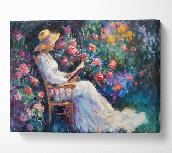  A Canvas Print of White Dress In Bloom Canvas Art