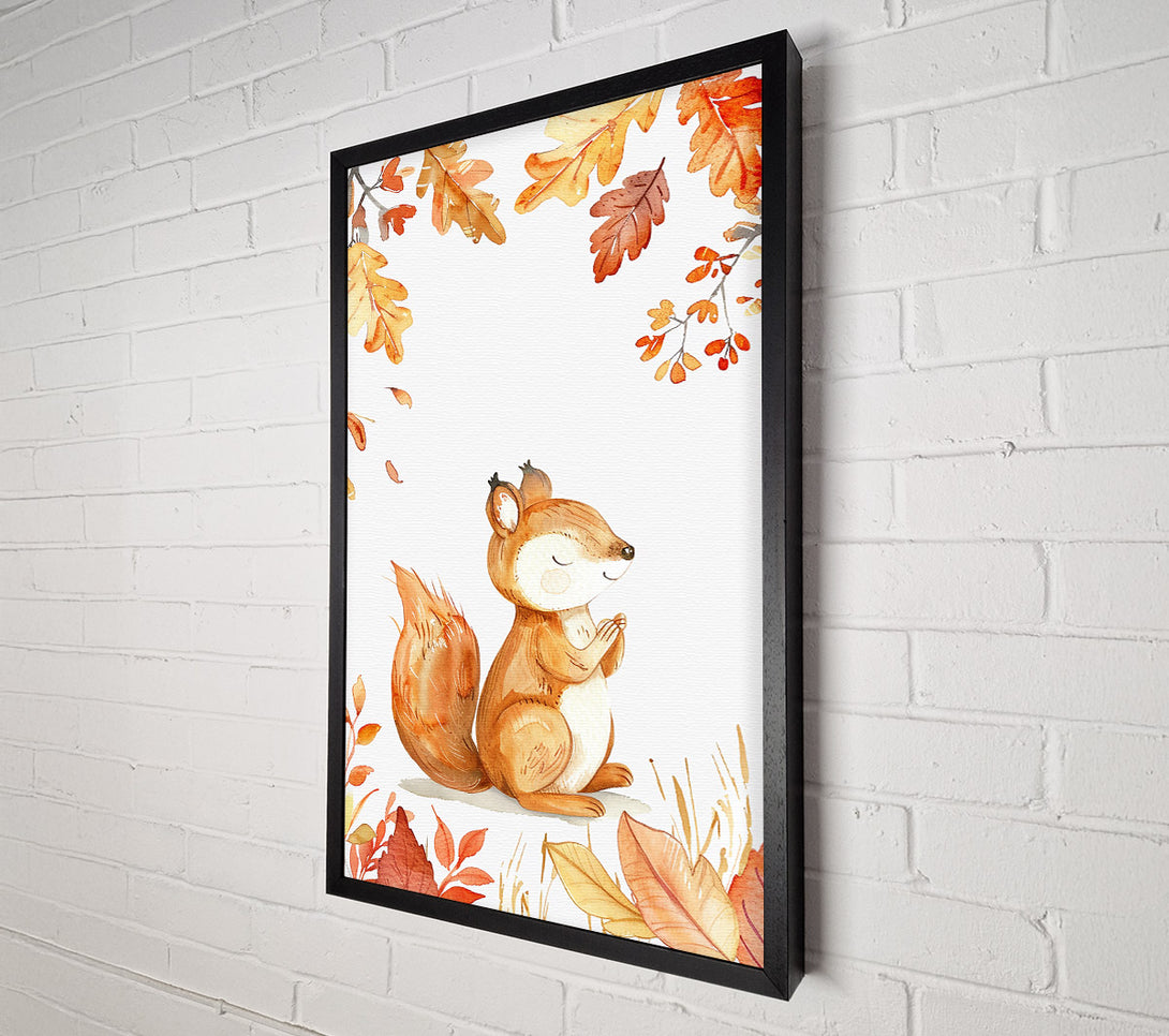  A Canvas Print of Golden Squirrel Dreams Canvas Wall Art