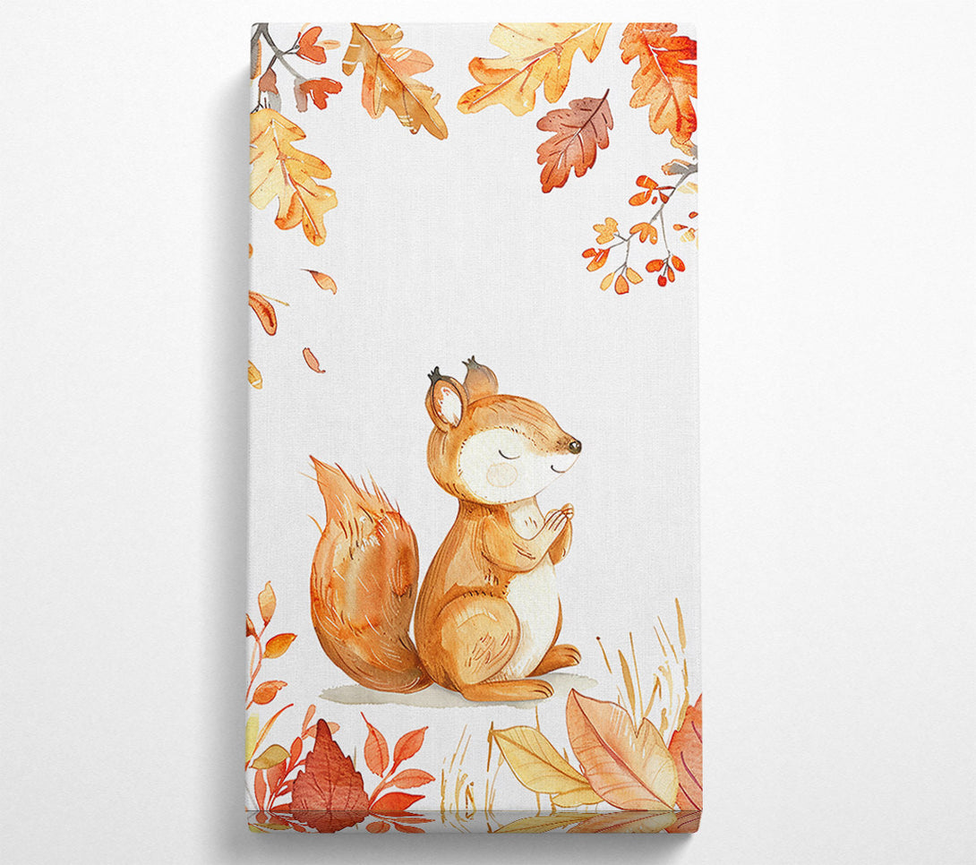  A Canvas Print of Golden Squirrel Dreams Canvas Wall Art