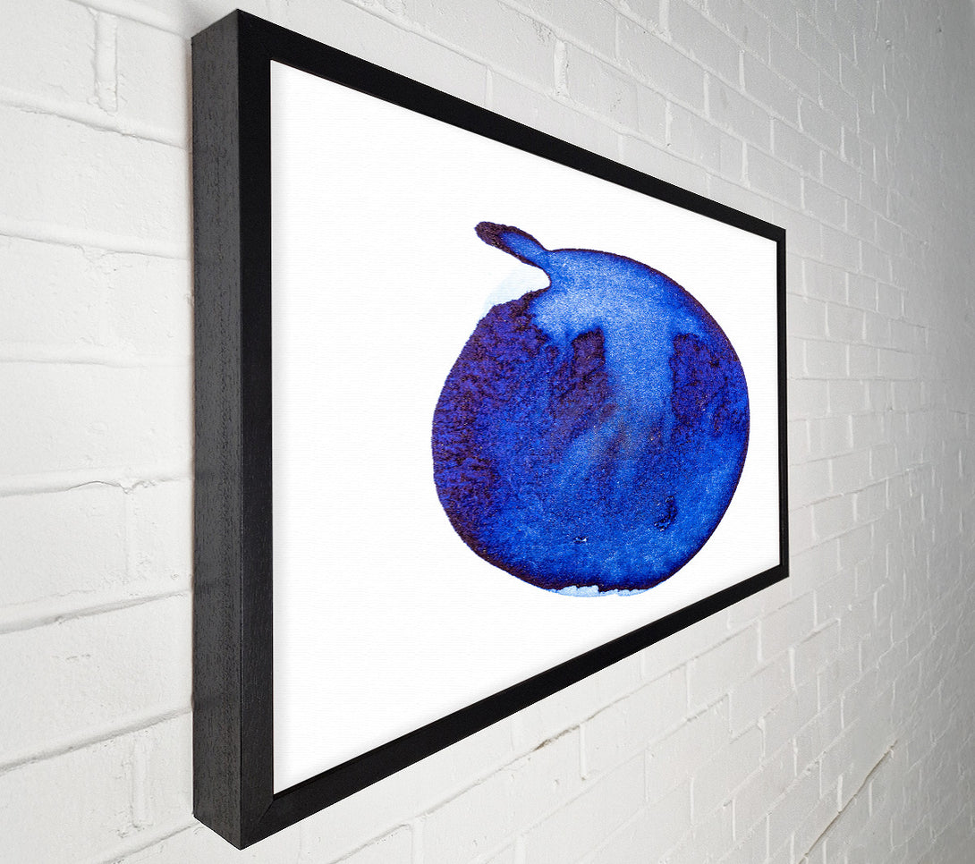  A Canvas Print of Indigo Ink Drop Canvas Print
