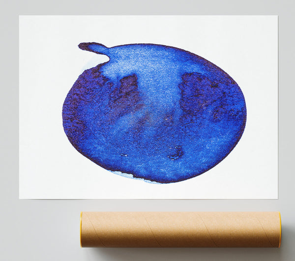 Indigo Ink Drop Poster