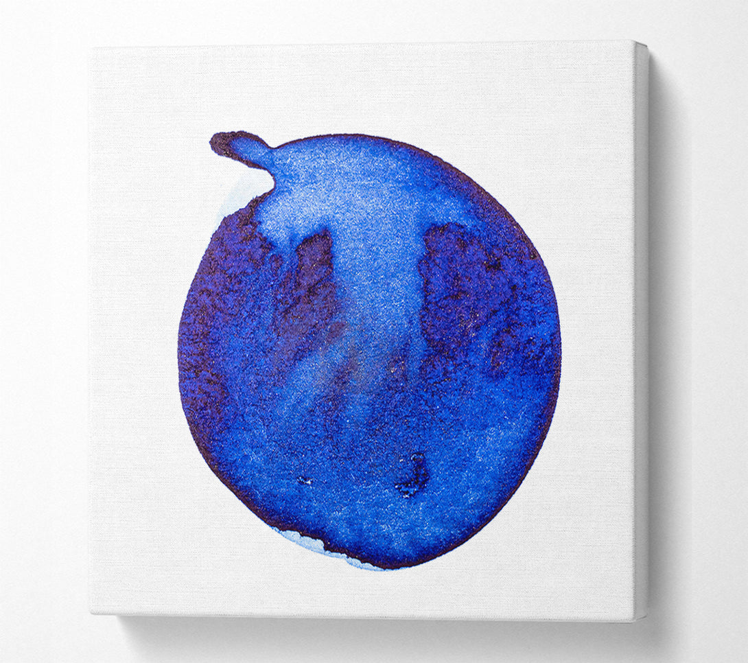  A Canvas Print of Indigo Ink Drop Canvas Print