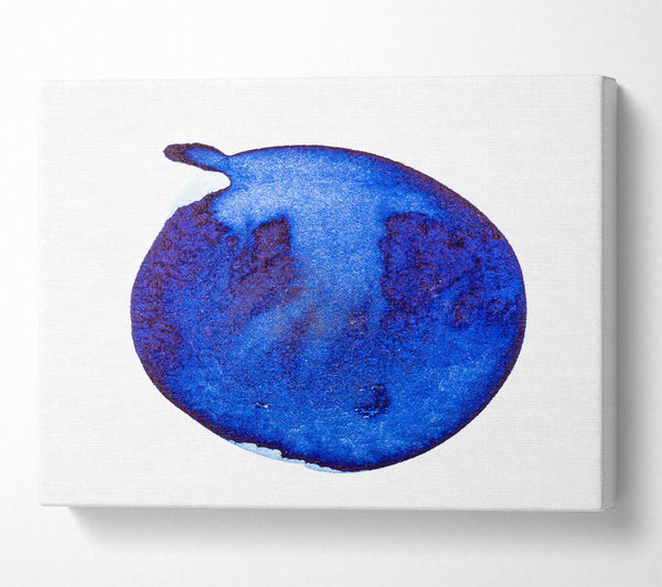  A Canvas Print of Indigo Ink Drop Canvas Print