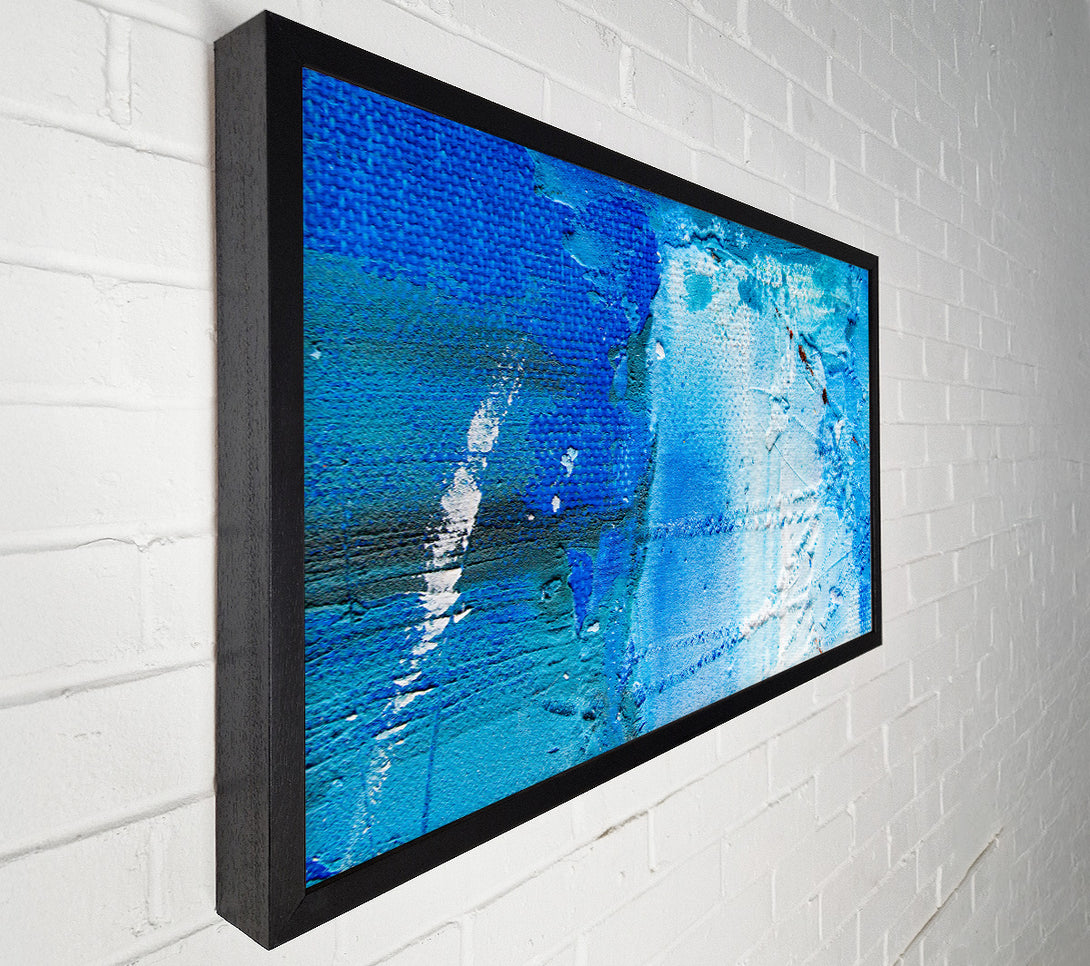  A Canvas Print of Azure Abstract Detail Canvas Wall Art