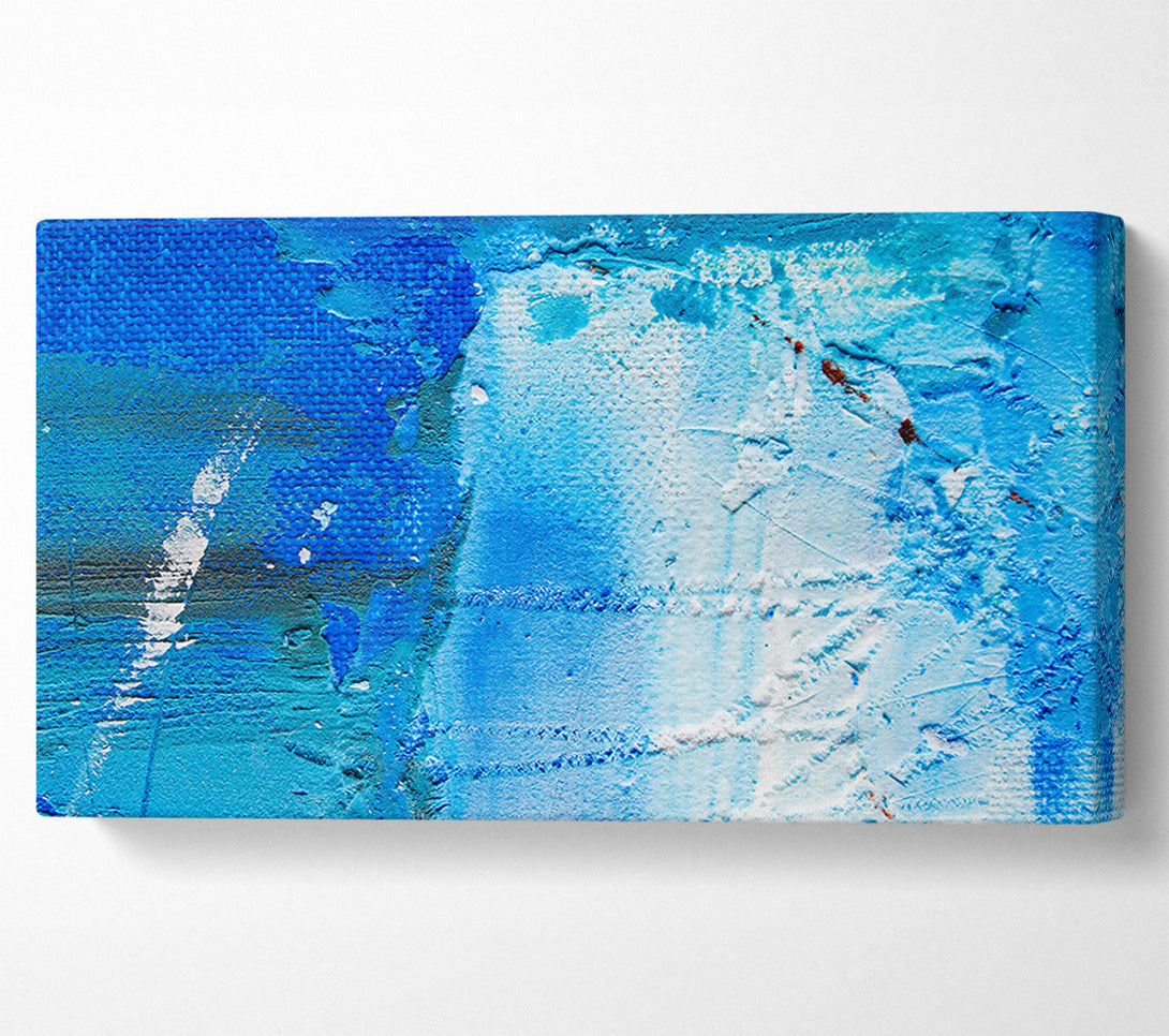  A Canvas Print of Azure Abstract Detail Canvas Wall Art