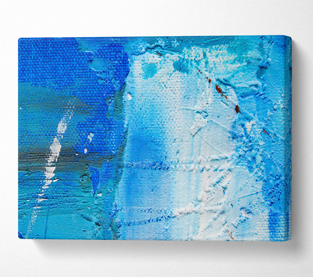  A Canvas Print of Azure Abstract Detail Canvas Wall Art