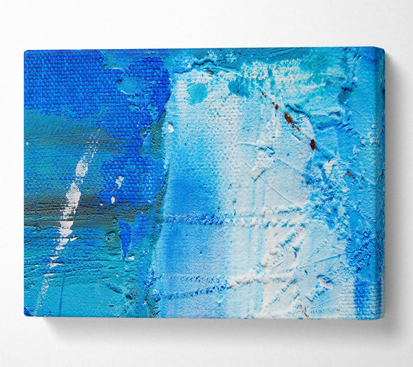  A Canvas Print of Azure Abstract Detail Canvas Wall Art
