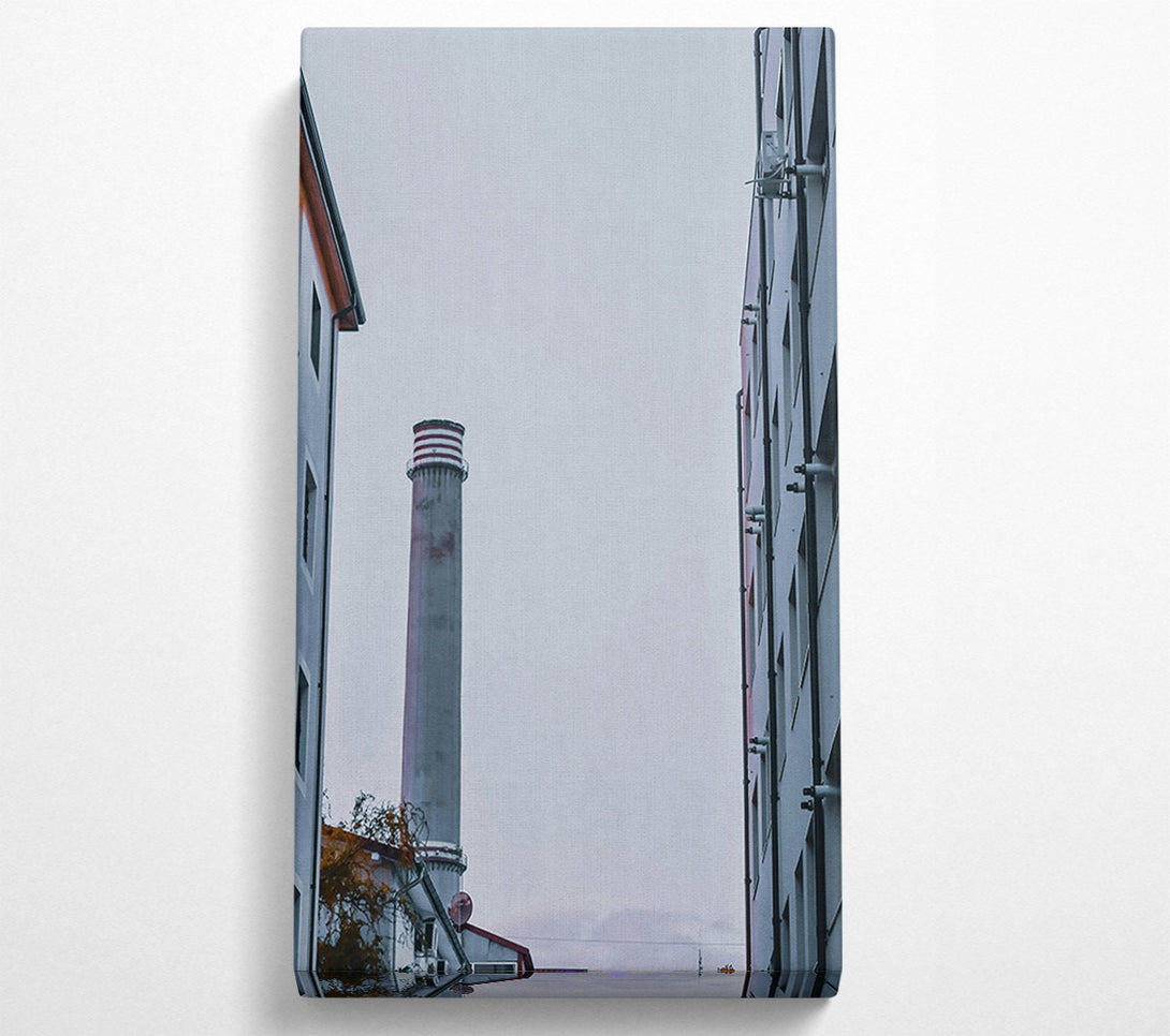  A Canvas Print of Gray Sky Chimney View Canvas Art