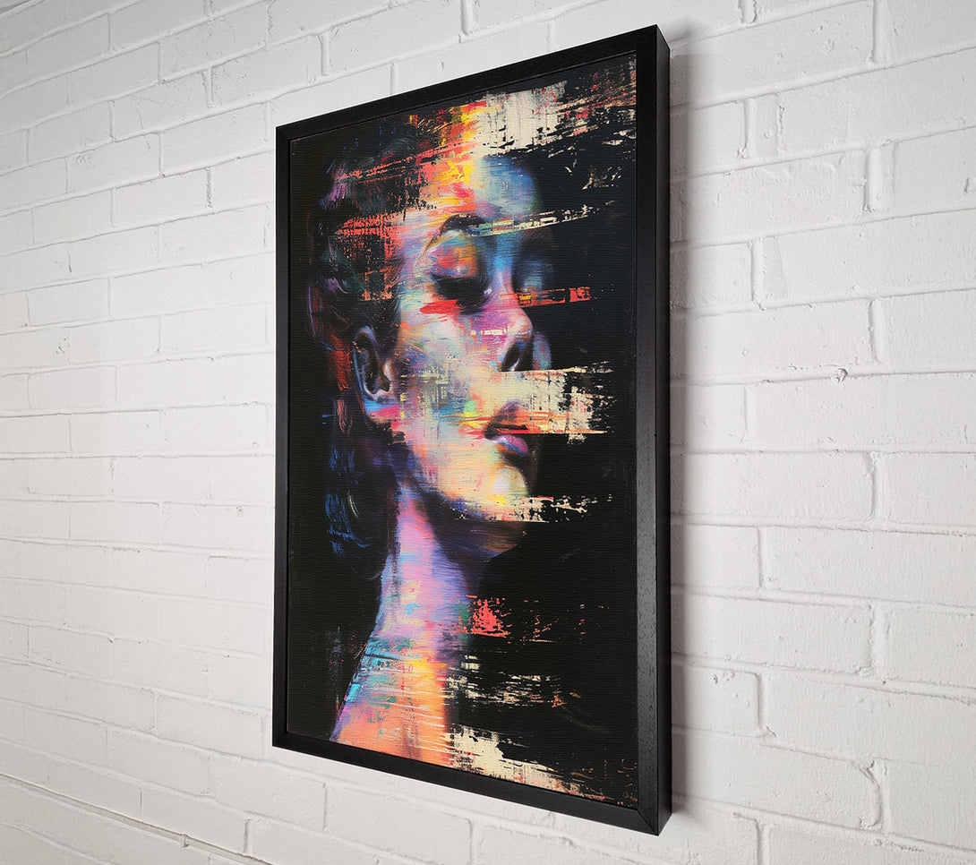  A Canvas Print of Distorted Woman Canvas Print