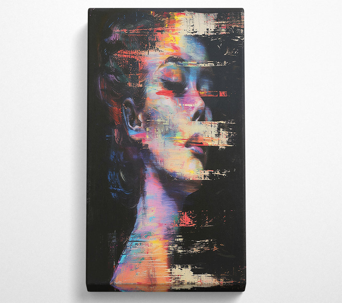  A Canvas Print of Distorted Woman Canvas Print
