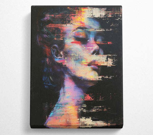  A Canvas Print of Distorted Woman Canvas Print