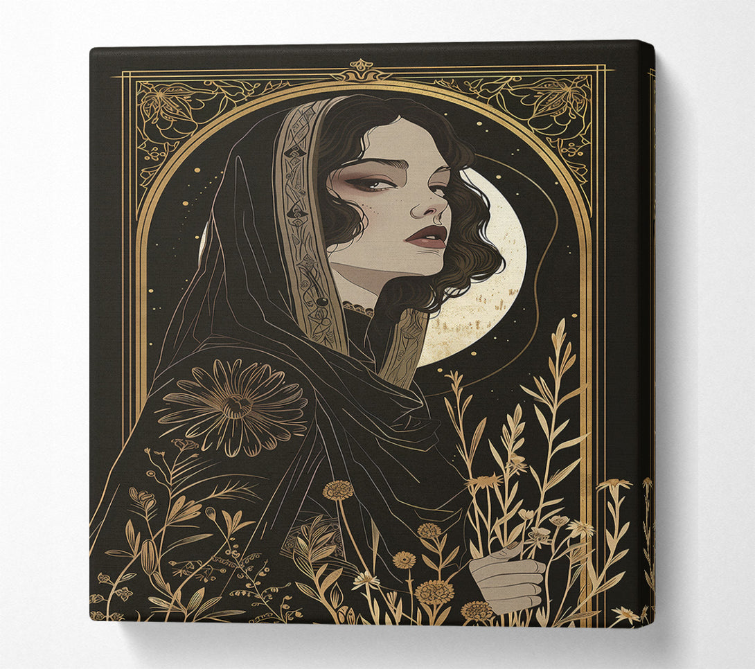  A Canvas Print of Golden Veiled Dreams Canvas Print