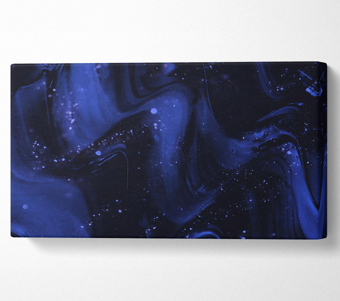  A Canvas Print of Midnight Blue Swirls. Canvas Wall Art