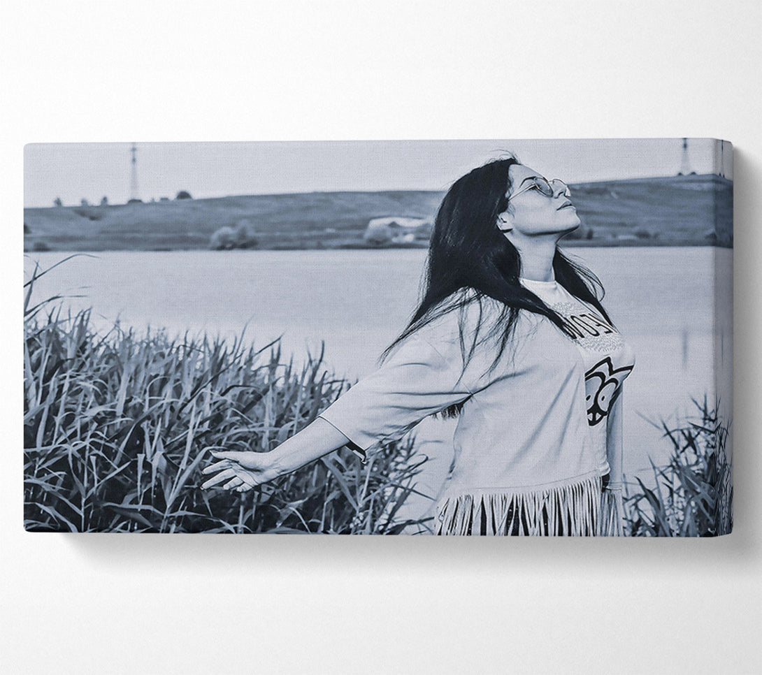  A Canvas Print of Blue Sky Freedom Canvas Print