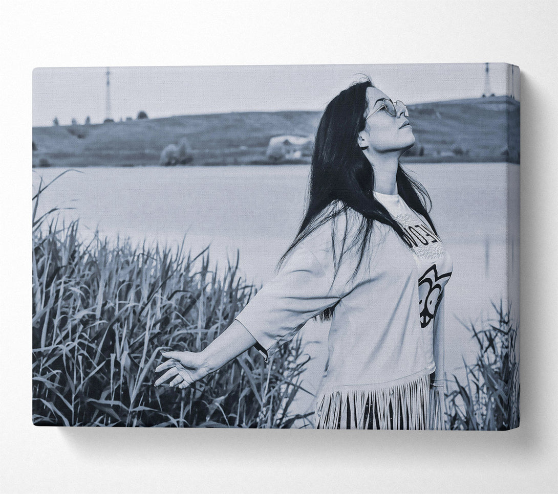  A Canvas Print of Blue Sky Freedom Canvas Print