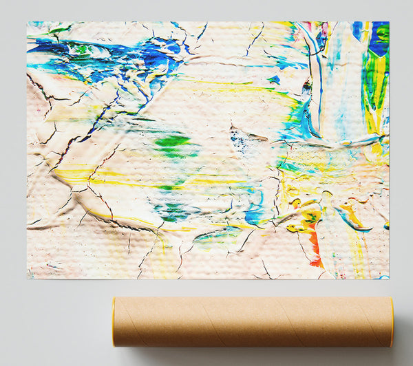 Pale Strokes Of Blue Print