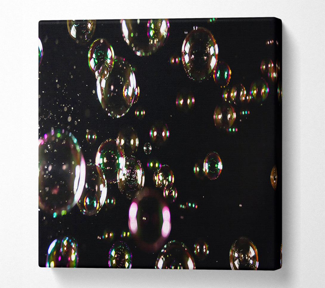  A Canvas Print of Rainbow Bubble Flight Canvas Wall Art