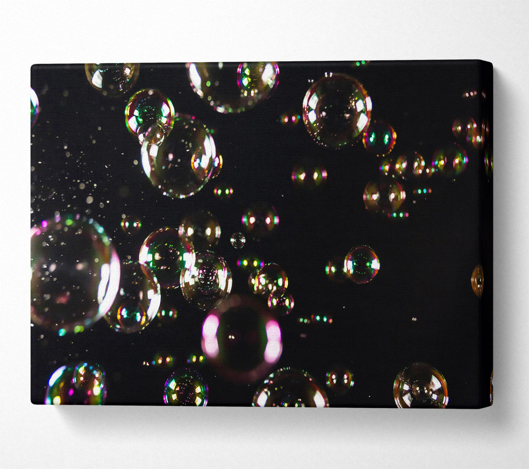  A Canvas Print of Rainbow Bubble Flight Canvas Wall Art