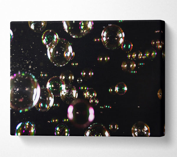  A Canvas Print of Rainbow Bubble Flight Canvas Wall Art