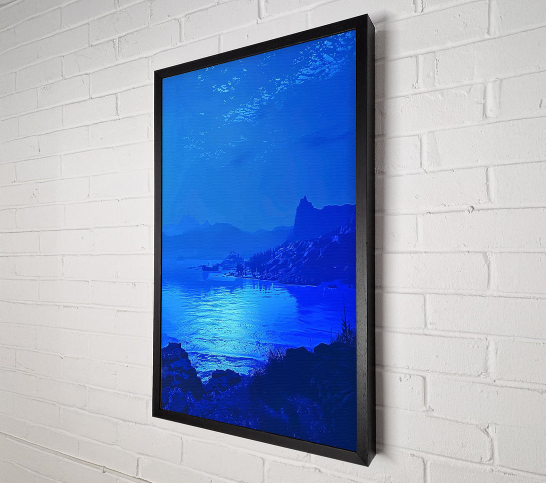  A Canvas Print of Azure Water'S Edge Canvas Art