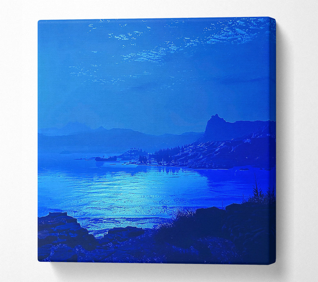  A Canvas Print of Azure Water'S Edge Canvas Art