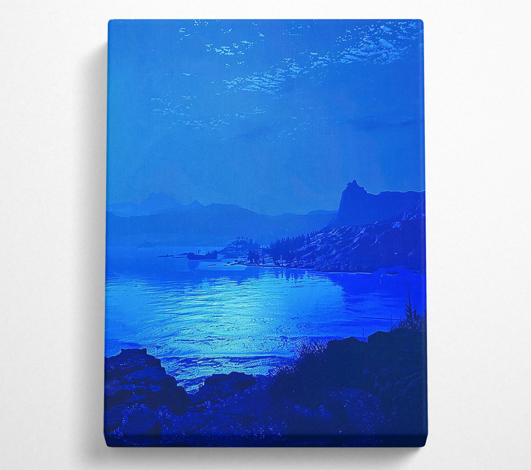  A Canvas Print of Azure Water'S Edge Canvas Art