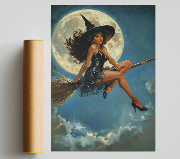 Midnight Blue Flight Poster