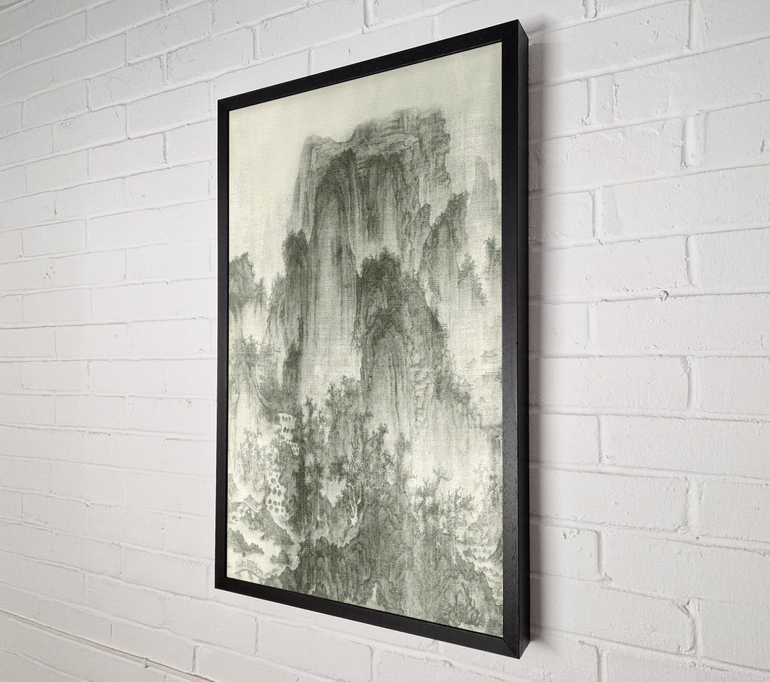  A Canvas Print of Distressed Mountains Canvas Print
