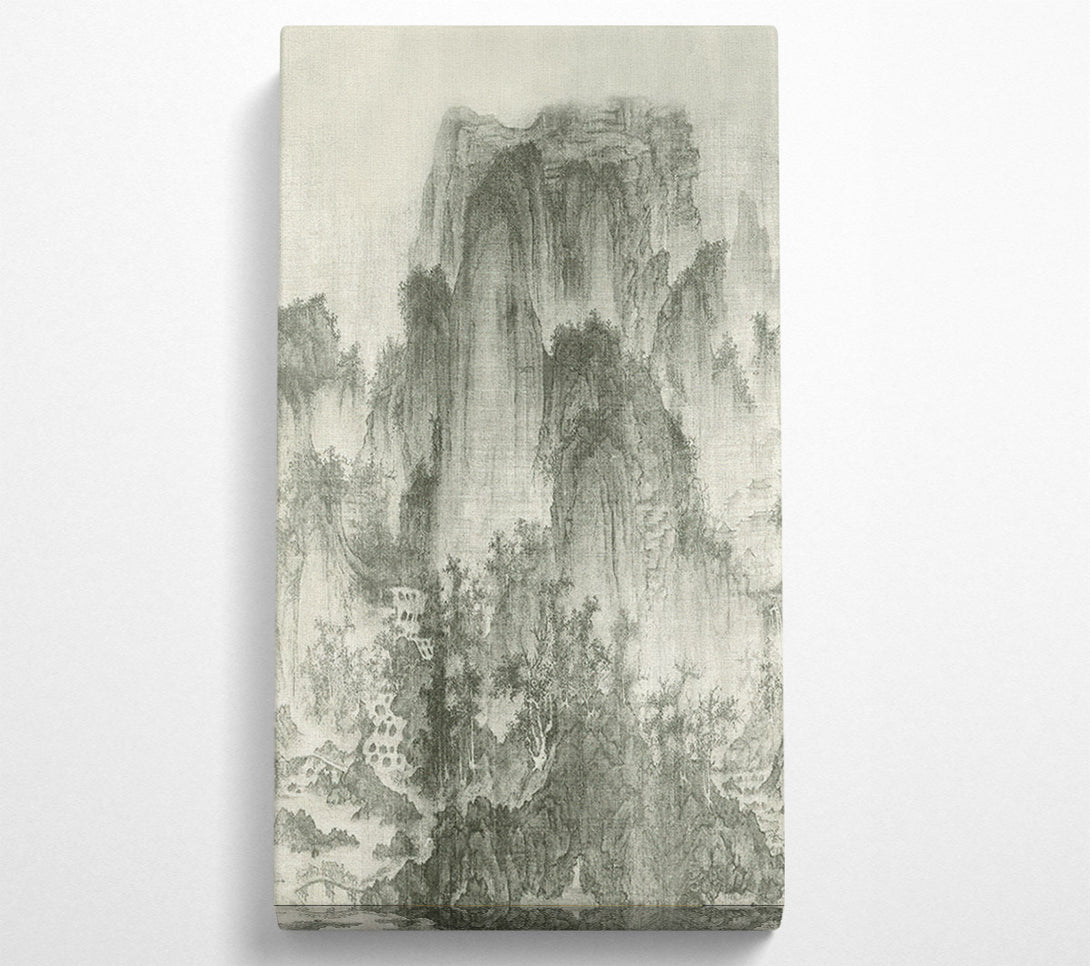  A Canvas Print of Distressed Mountains Canvas Print