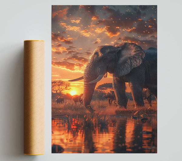 Golden Hour Giant Poster