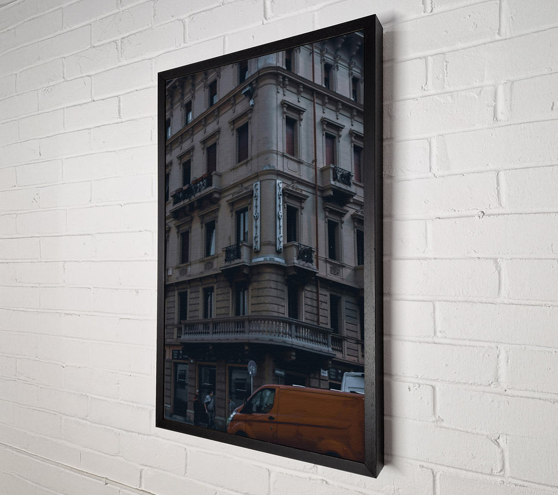  A Canvas Print of Rusty Urban Corner Canvas Wall Art