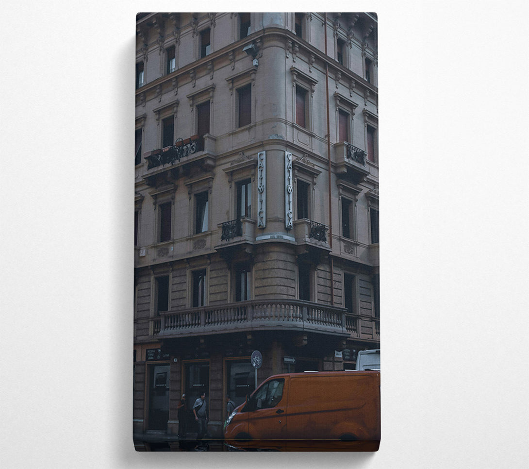  A Canvas Print of Rusty Urban Corner Canvas Wall Art