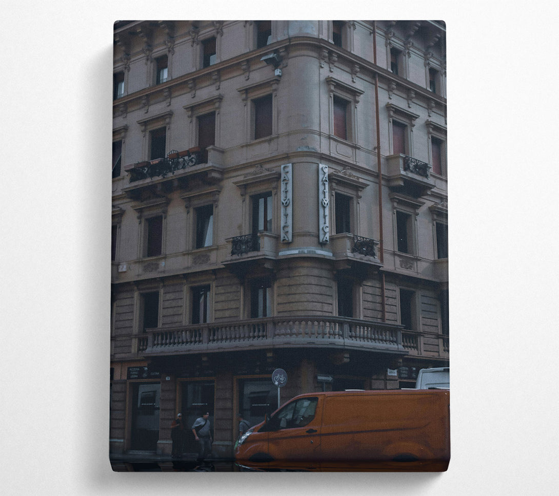  A Canvas Print of Rusty Urban Corner Canvas Wall Art