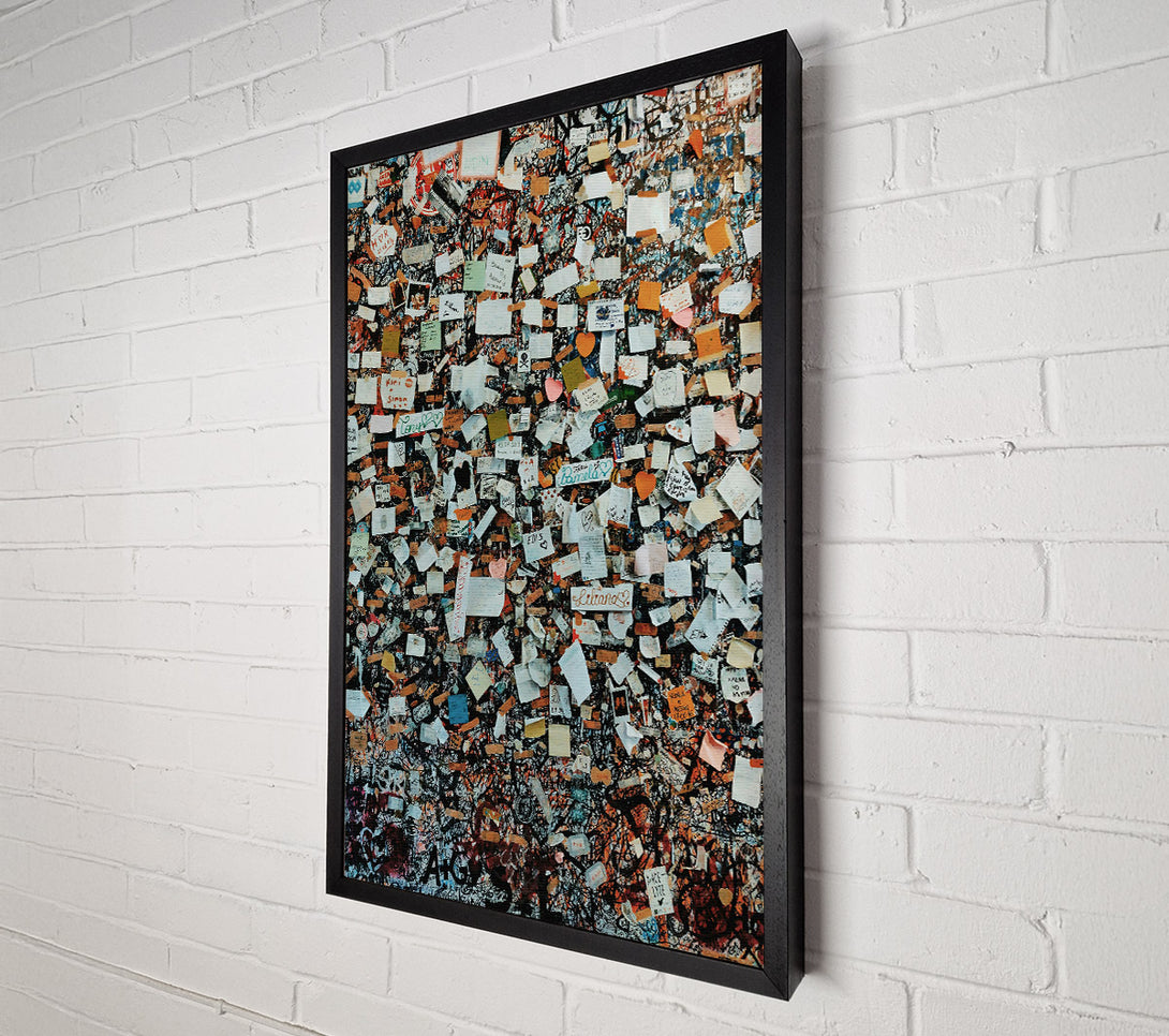  A Canvas Print of Black Wall Of Wishes Canvas Print